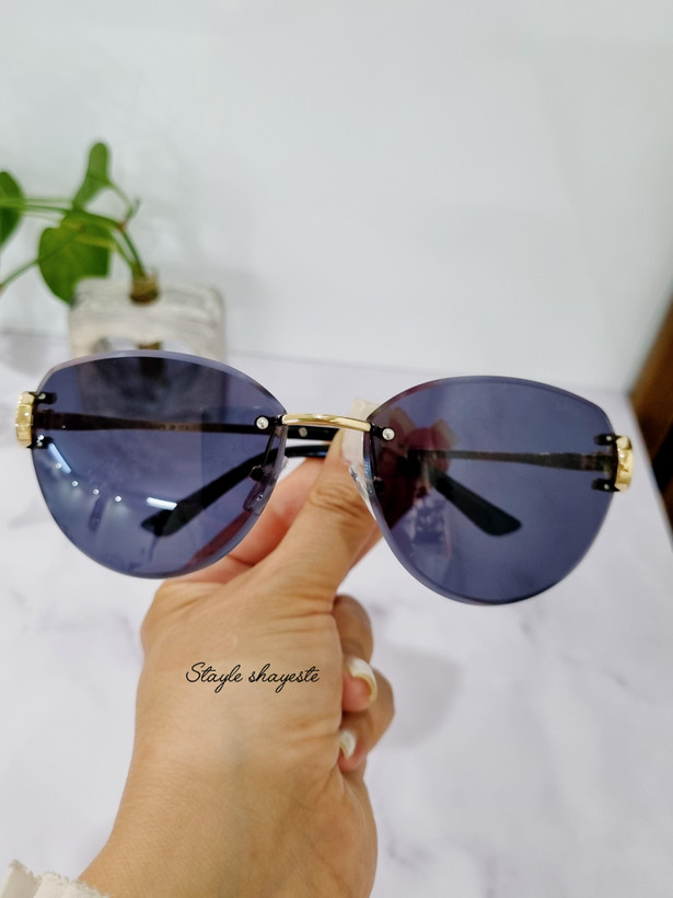 عینک افتابی زنانه فریم لس فلزی BVLGARI