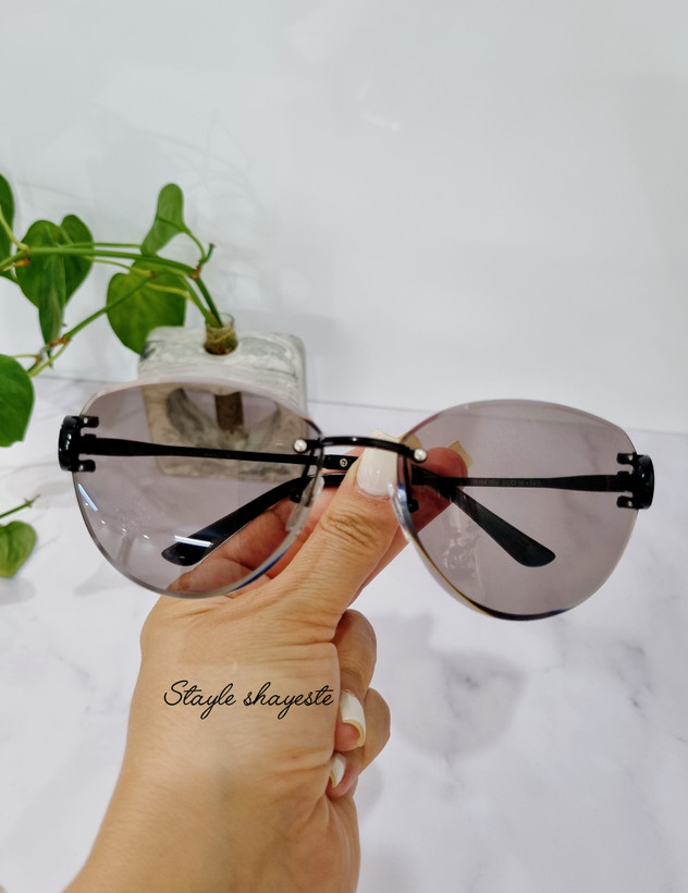 عینک افتابی زنانه فریم لس فلزی BVLGARI