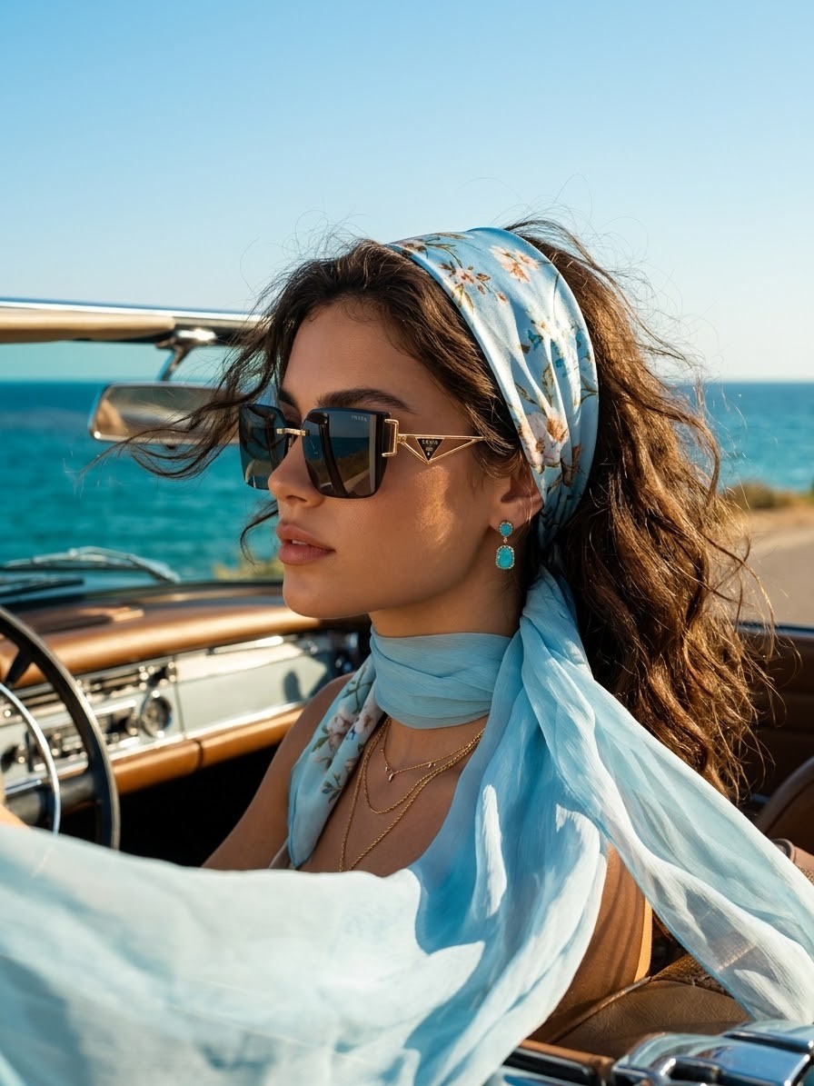عینک افتابی فلزی زنانه PRADA
